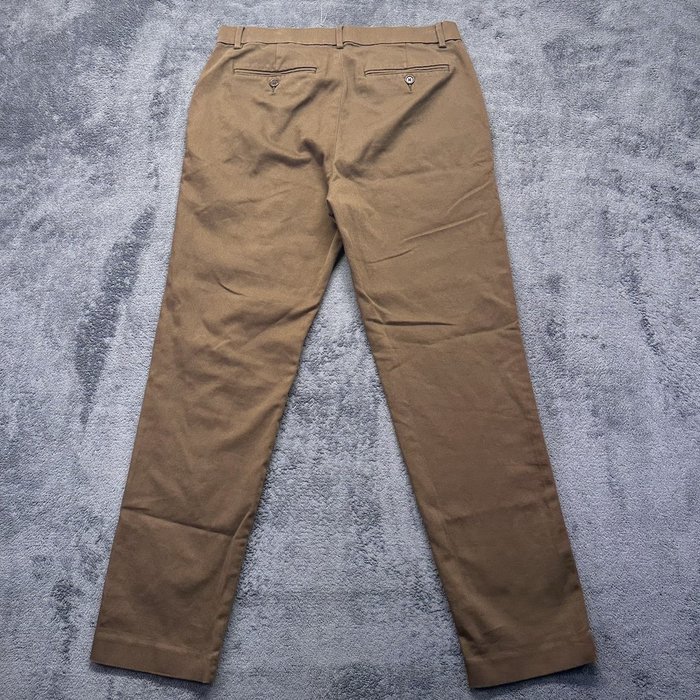 Banana Republic Traveler Pants Men's 32x30 Brown 5-Pocket Slim Fit Cotton Blend - Picture 5 of 9